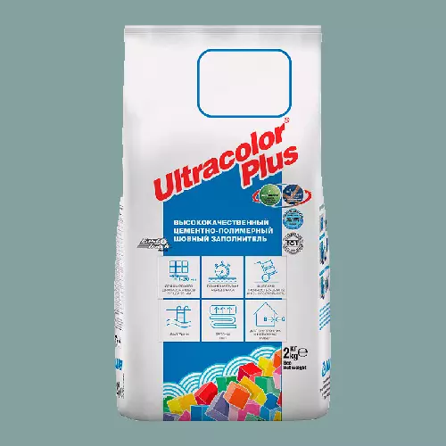 Затирка швов цементная Mapei Ultracolor Plus №177 Шалфей 2кг