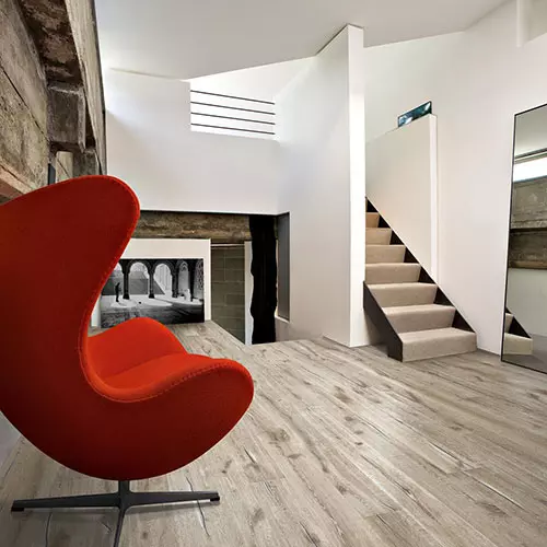 Паркетная доска Kahrs Люмен Дуб Туман Ультраматовый лак Серый