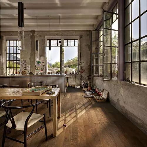 Паркетная доска Kahrs Люмен Дуб Дуб Затмение