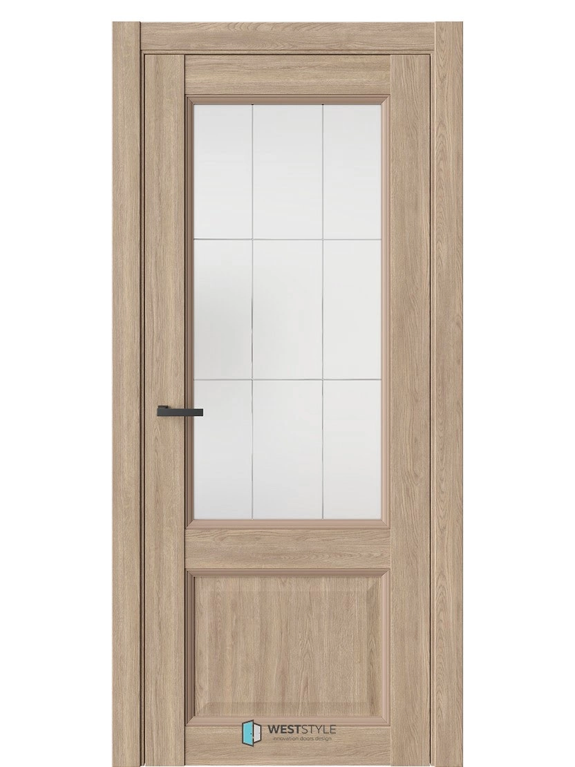 Межкомнатная дверь WestStyle Enika Enika 4 ДО Сатинат Белый Брандо