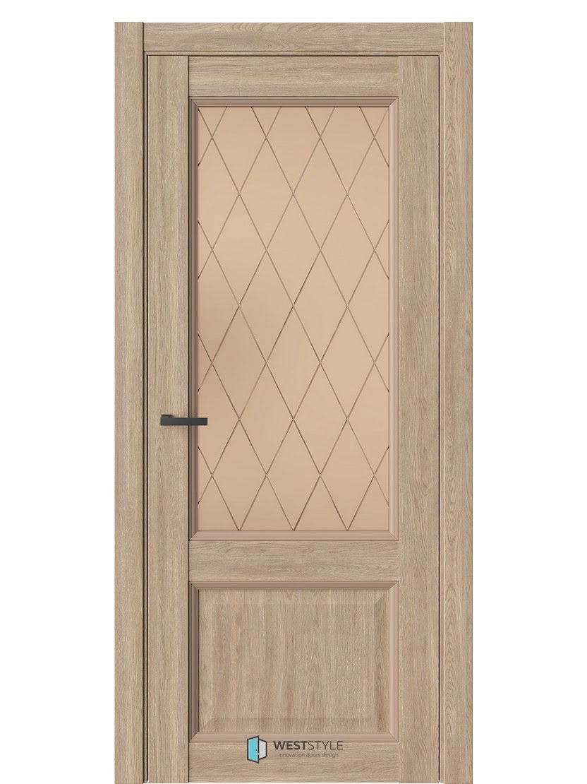 Межкомнатная дверь WestStyle Enika Enika 4 ДО Сатинат Бронза Брандо