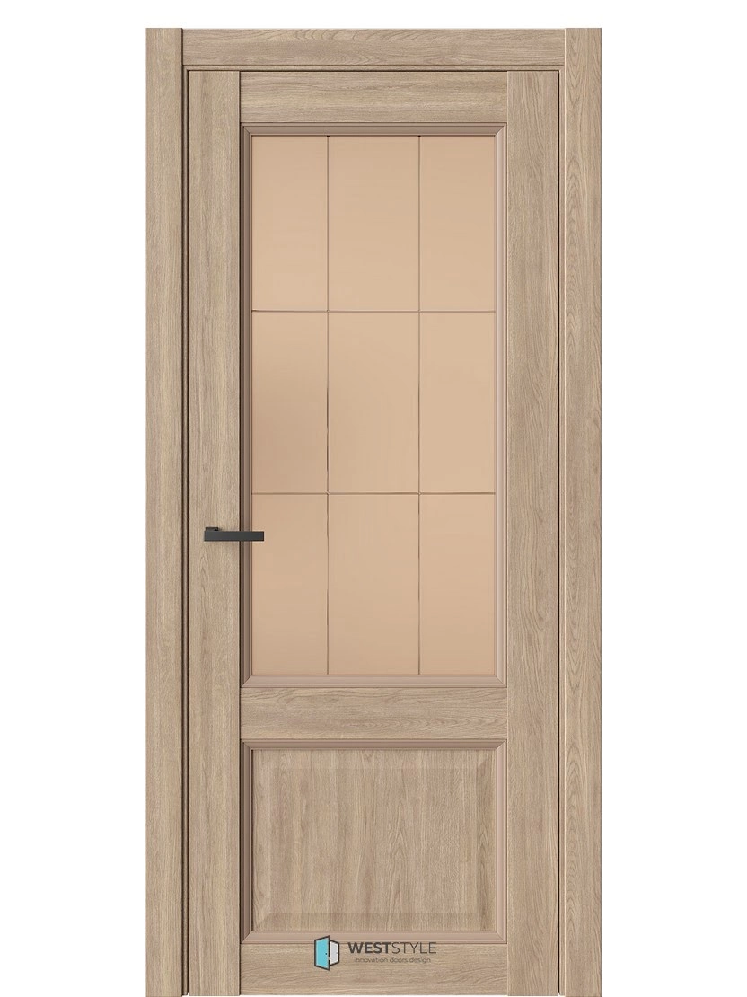 Межкомнатная дверь WestStyle Enika Enika 4 ДО Сатинат Бронза Брандо