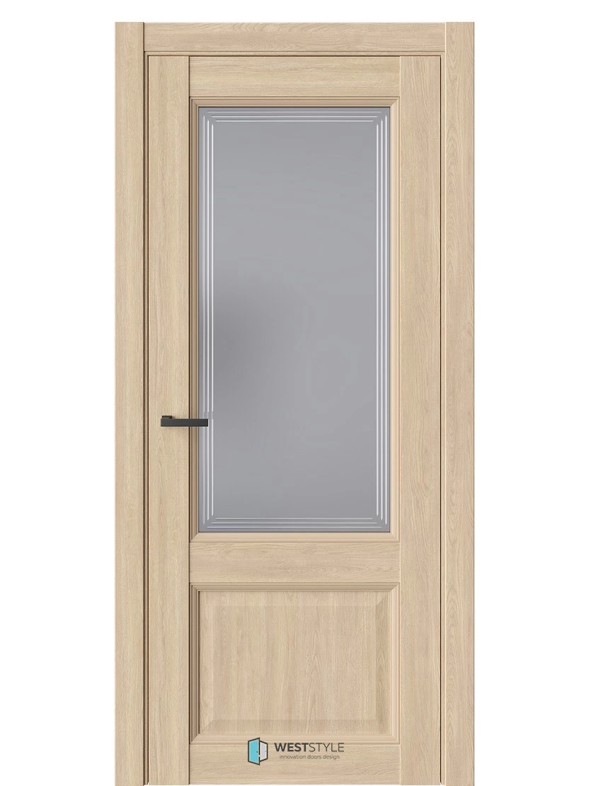 Межкомнатная дверь WestStyle Enika Enika 4 ДО Сатинат Графит Сенди