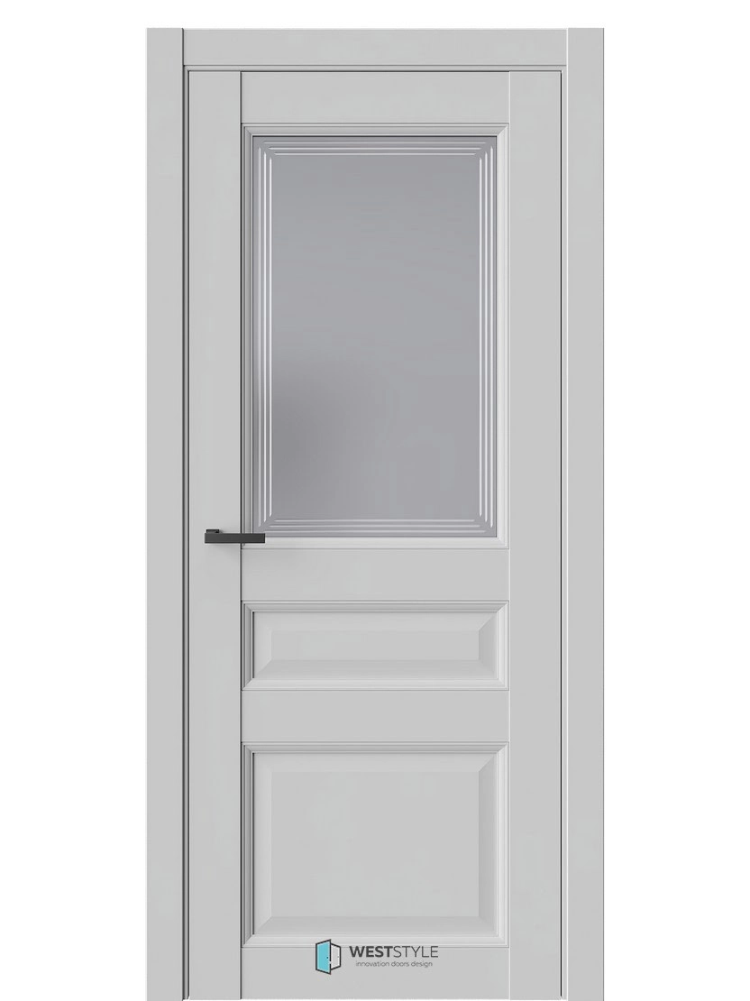 Межкомнатная дверь WestStyle Enika Enika 6 ДО Сатинат Графит Emlayer Серый