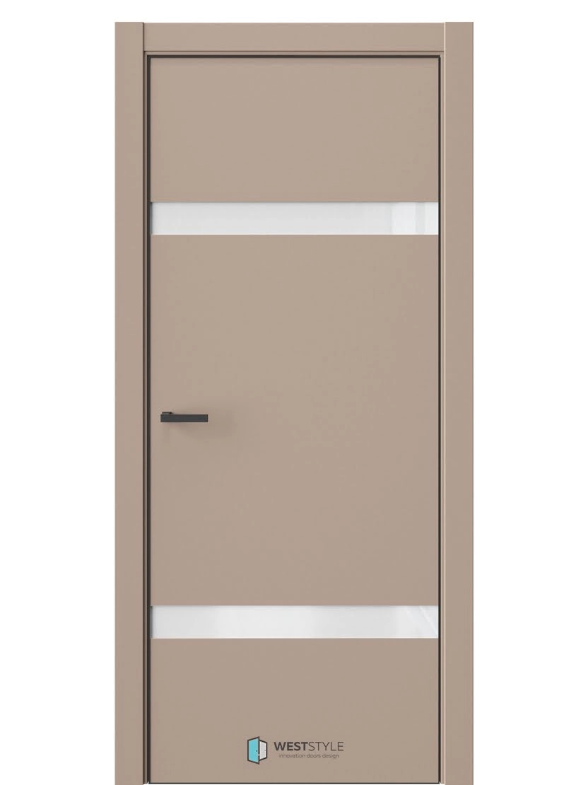 Межкомнатная дверь WestStyle Industrial IN3 ДО Lacobel Аляска Глясе