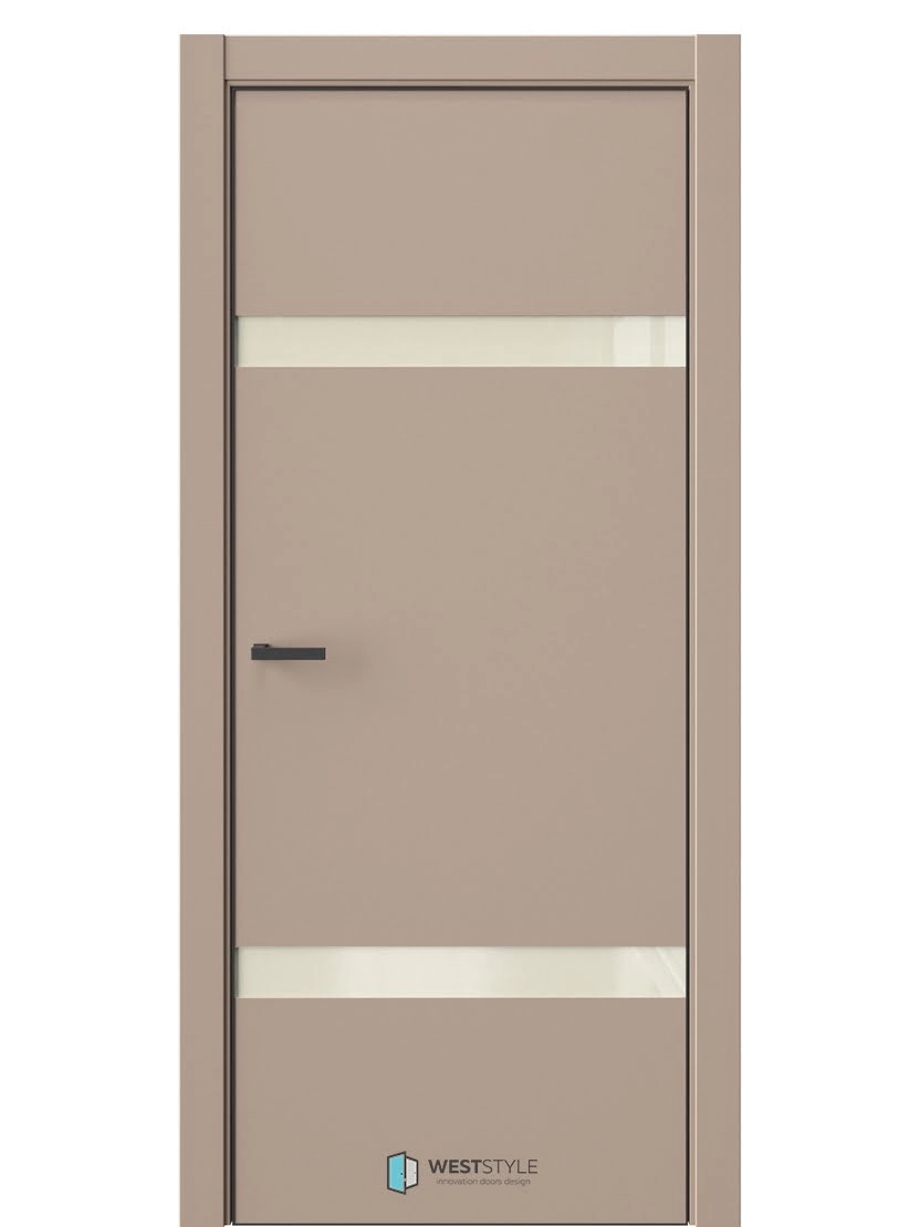 Межкомнатная дверь WestStyle Industrial IN3 ДО Lacobel Молочный Глясе