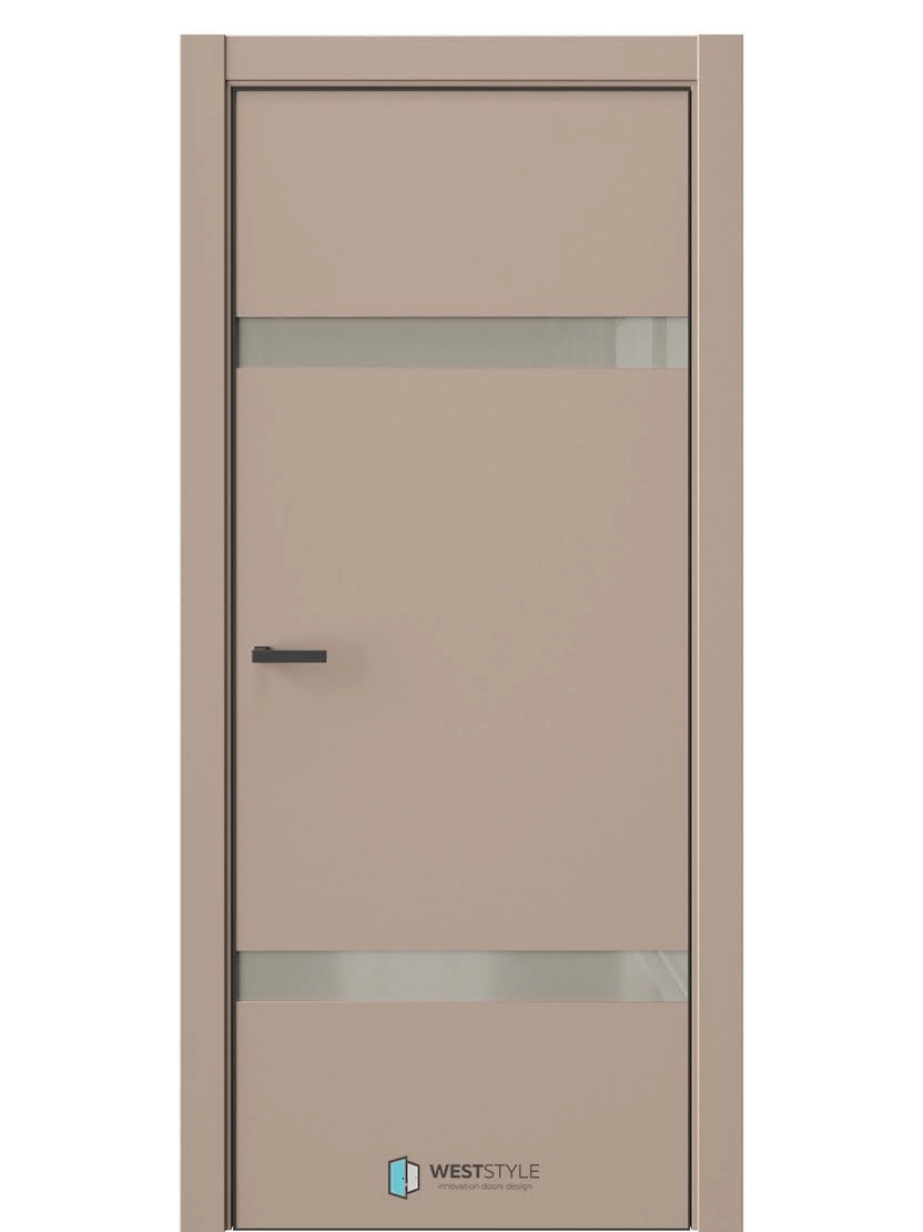 Межкомнатная дверь WestStyle Industrial IN3 ДО Lacobel Шамуа Глясе
