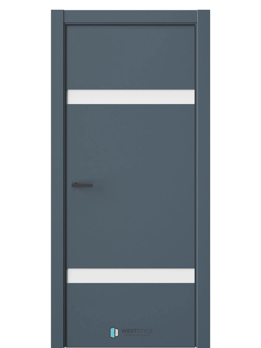 Межкомнатная дверь WestStyle Industrial IN3 ДО Matelac аляска сатин Океанская волна