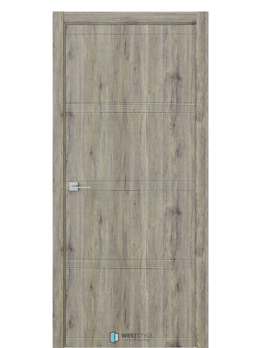 Межкомнатная дверь WestStyle Moderno EVO 0D ДГ  Дуб эссен