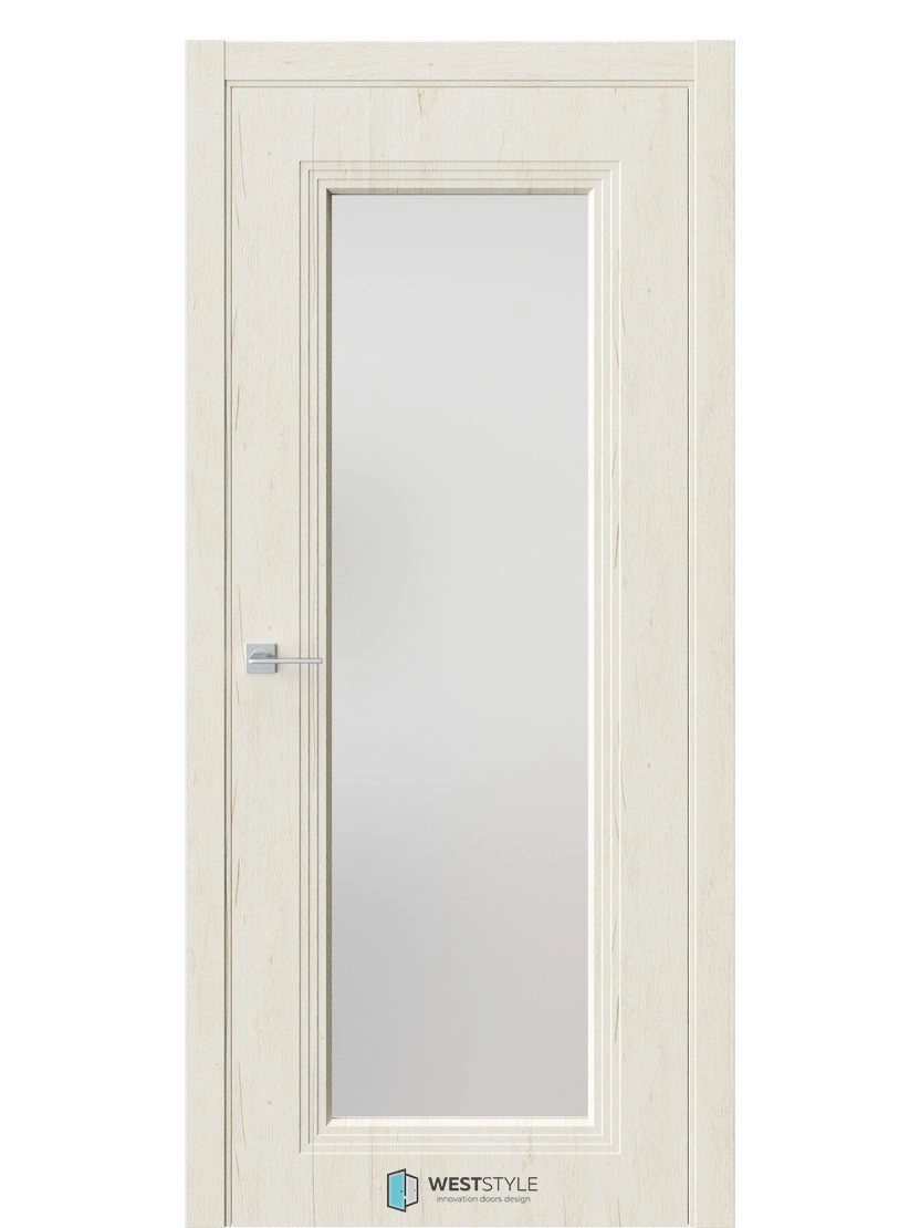 Межкомнатная дверь WestStyle Monte Monte 2 ДО Сатинат Белое Дуб джентл