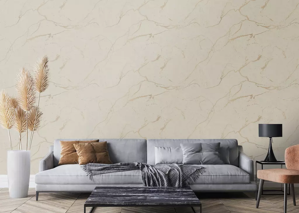 Обои флизелин Grandeco Torrento гор.винил, 1.06х10.05, R125122 мотив, темно-бежевый 