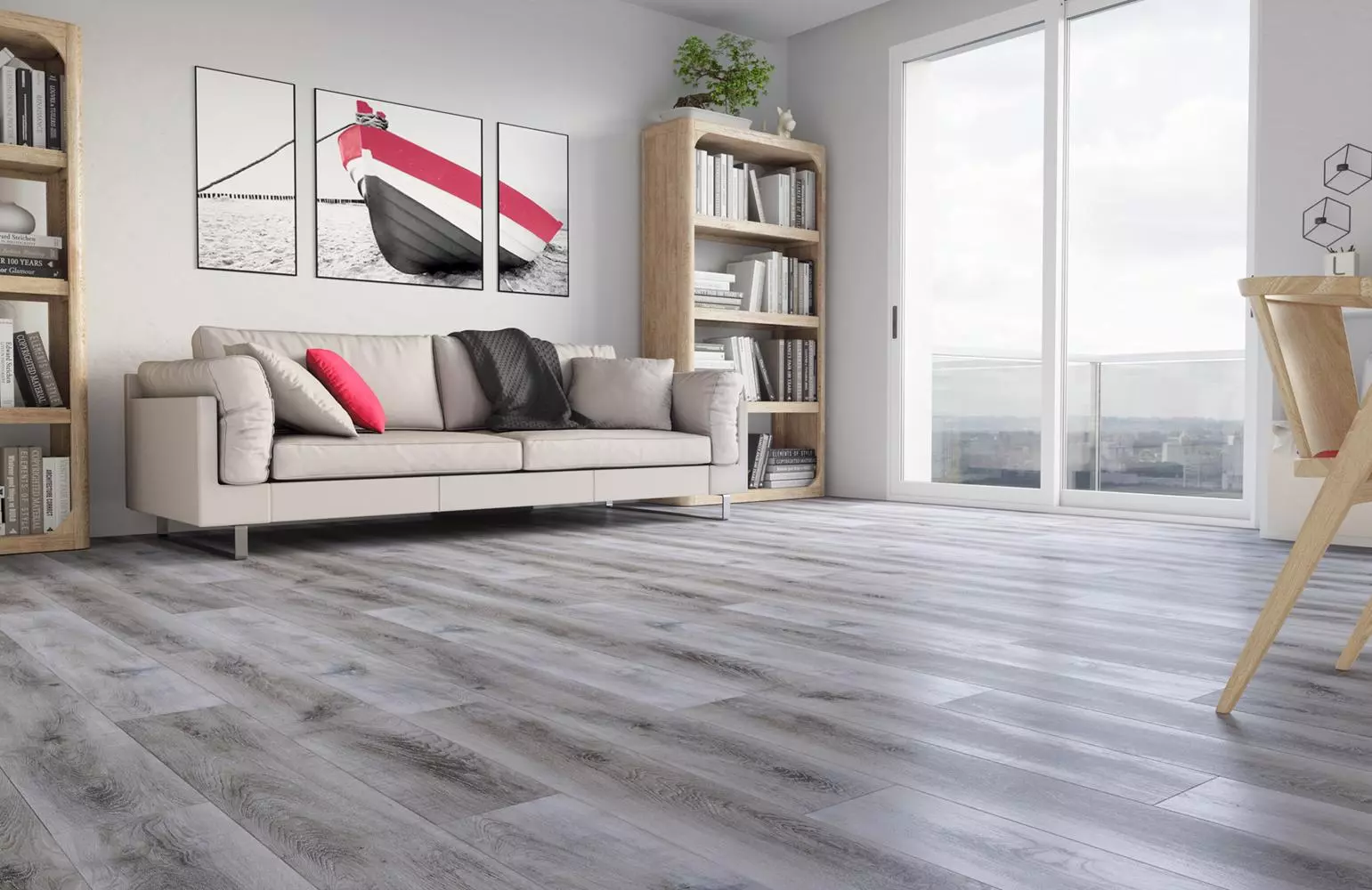 Кварцевый ламинат Fargo 366-1В Дуб Рустик Серый